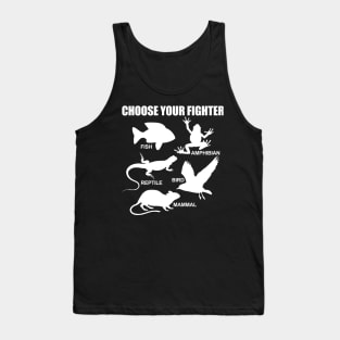 5 Vertebrate Types: Fish Amphibian Reptile Bird Mammal Tank Top